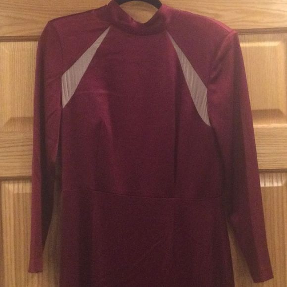 Alice + Olivia long Dress Bordeaux - Picture 2 of 14